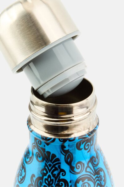 iBiLi Baroque Blue Double Wall Insulated Bottle 500ml, Multicolor