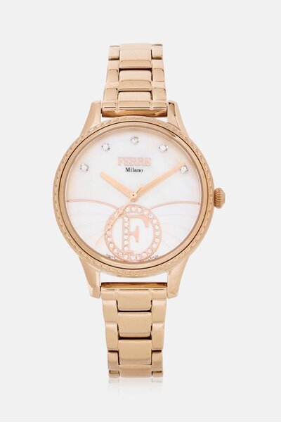 Ferre Milano Women FM1L167M0091 Stainless Steel Watch 34 mm, Rose Gold