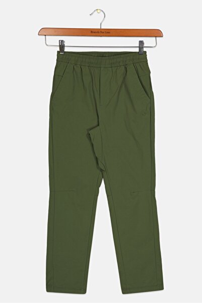 GAP Kids Boy Solid Stretchable Pants, Dark Olive