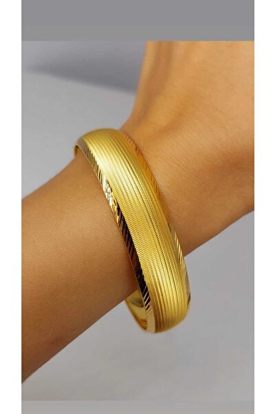 Kalemli Trabzon 22 Ayar Yatırımlık İşçiliksiz Şarnelli 6.0 Ölçü 15 Gr Kadın Bilezik