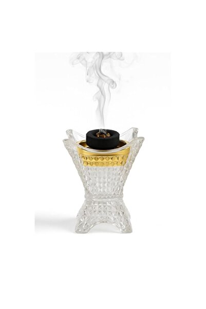 Generic Crystal Glass Bakhoor Burner |   Old |   Incense Bakhoor Charcoal Bur...