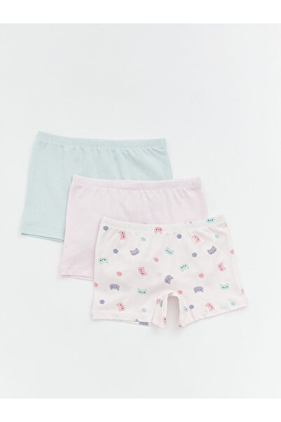 LC Waikiki Beli Lastikli Baskılı Kız Bebek Boxer