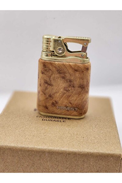 Atheris Gift HONEST BENZİNLİ BEJ KAPLAMALI ÇAKMAK