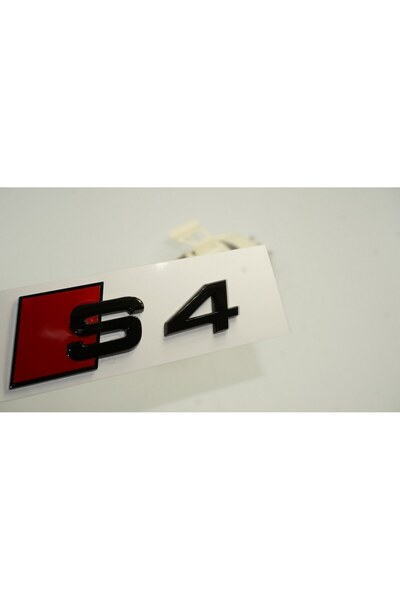 DK Tuning Audi S4 Bagaj Parlak Siyah Abs Yazı Logo Amblem Arma