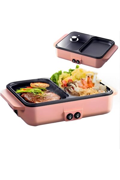 Casena Aparat electric BBQ Hot Pot 2 in 1