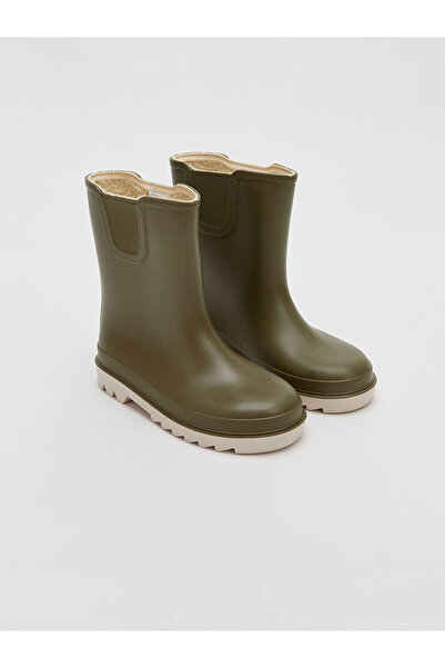 LC Waikiki Haki Leather-Look Boy's Rain Boots