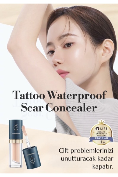 FORENCOS Tattoo Waterproof Scar Concealer iz kapatıcı 3gr (1 Light Beige )