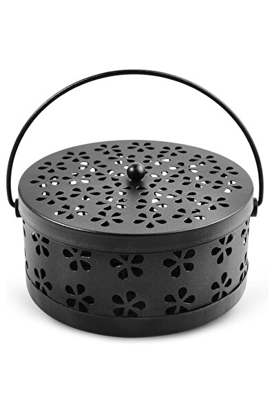 Generic BOHHO Black Mosquito Coil Holder - Incense Coil Burner - Indoor Outdoor Camping Use Portable Coil H