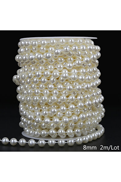 Choice5 style5 3/4/5/6/8/10mm ABS pearl chain double row connecting bead wedd...