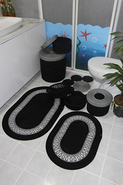 fa collection desing Jută, Set de baie, Set de baie, Covoraș de baie, Set de covorașe, Coș de machiaj, Detergent