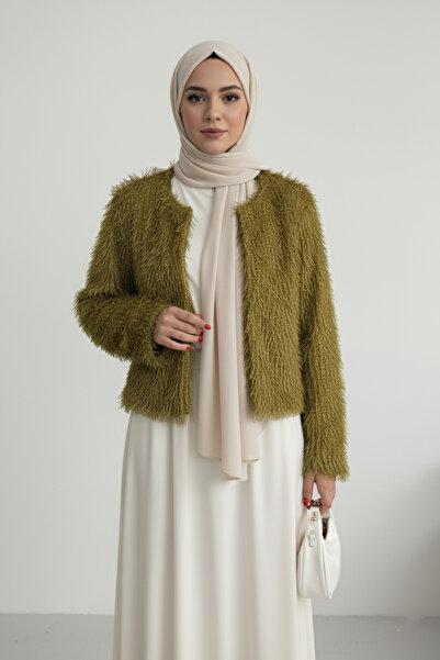 Aysan Moda Yakasız İthal Püsküllü Mont