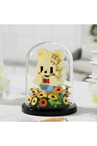 Choice5 بدون صندوق 7246 مكعبات بناء أزهار وورود دائمة، باقات حيوانات، نباتات ...