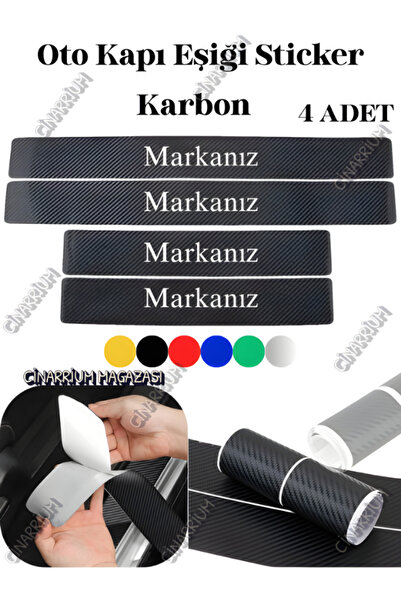 pınaxar Toyota Proace City İçin Premium Seri, Oto Kapı eşikleri Sticker Karbo...