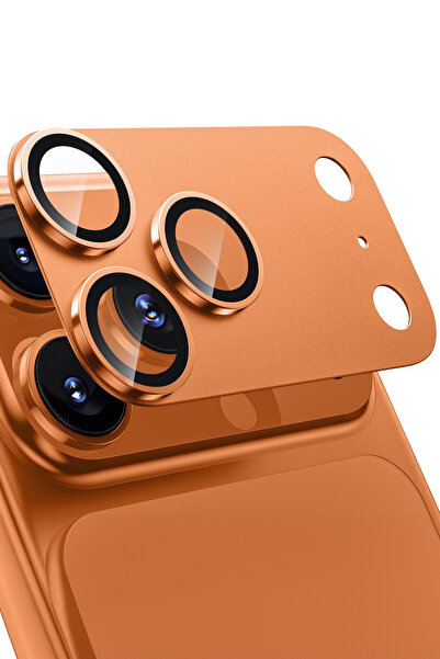 WANNA PROTECT Apple iPhone 17 Pro Max Uyumlu Kamera Lens Koruyucu Metal Çerce...