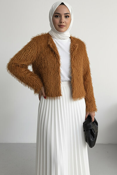 Aysan Moda Yakasız İthal Püsküllü Mont