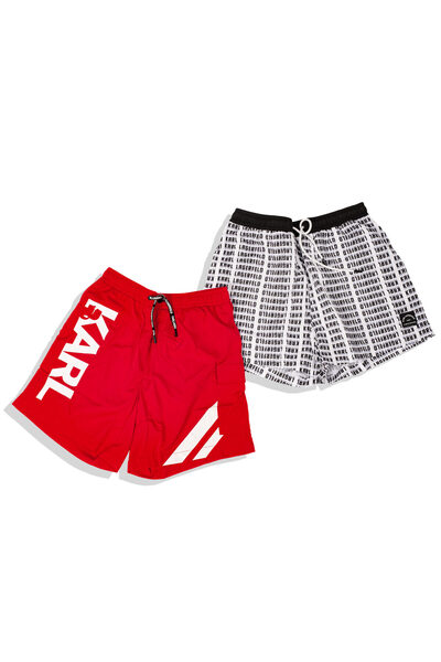 Karl Lagerfeld Men's Swim Shorts with Mesh, Paris