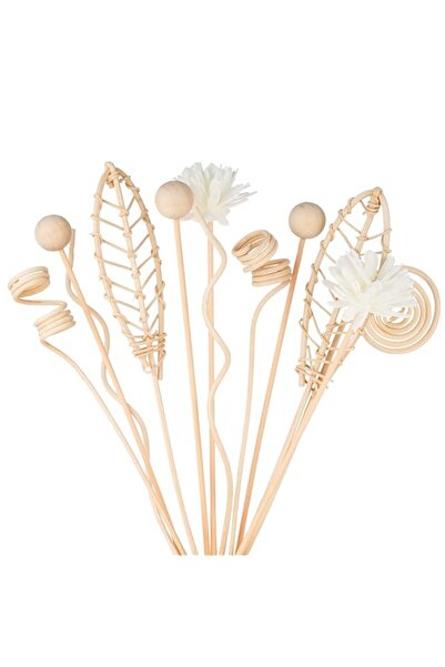 Generic Brand Reed Diffuser Set, 12pcs 10-Inch Rattan Flower Reed Fragrance D...