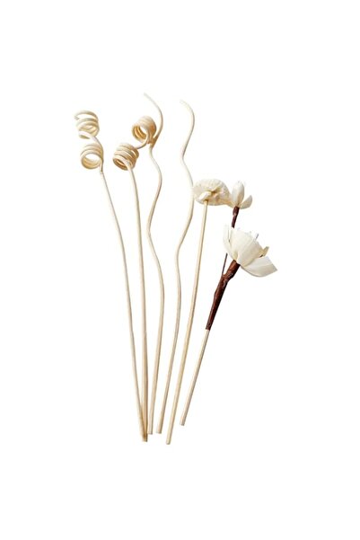 Generic Brand WANGCL 6 PCS Rattan Reed Fragrance Diffuser and Flower Replacem...