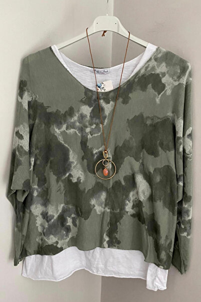 AYASOFYA OTANTIK Set de 2 bluze din tricot cu mâneci lungi, fără mâneci, din ...