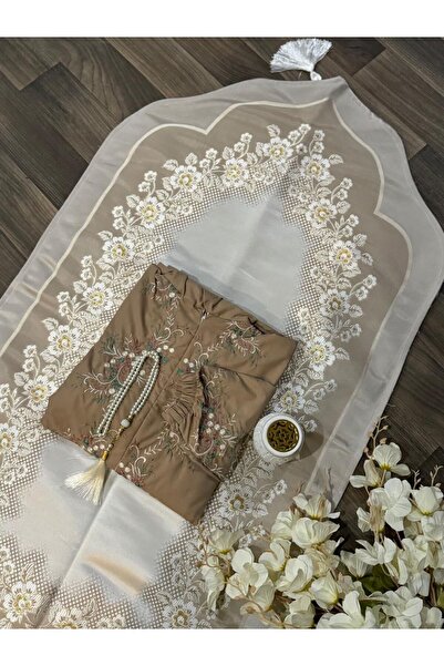 MAYAR طقم سجادة صلاة نسائية مع ثوب صلاة