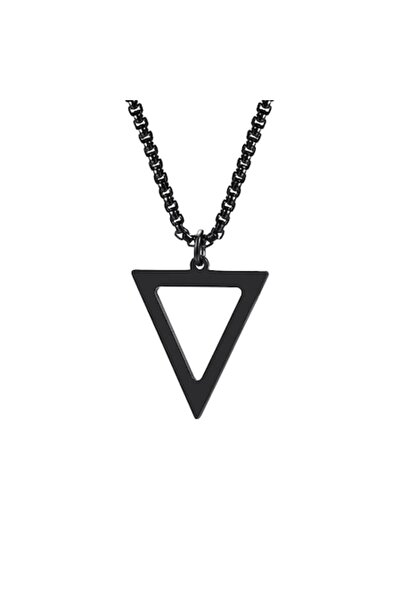 Tessero - Κολιέ με γεωμετρικό τριγωνικό μενταγιόν, ανοξείδωτο ατσάλι, μήκος 6...