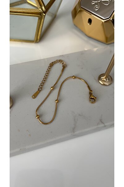 SU PERİSİ TAKI BİJUTERİ سوار دوريكا ذهبي فولاذي بسيط بصف واحد