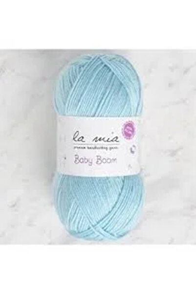 La Mia Yarn خيط حياكة للأطفال لا يتشقق من لا ميا 502 باللون الفيروزي