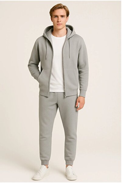 BRLKN Set de trening jachetă cu glugă pentru bărbați