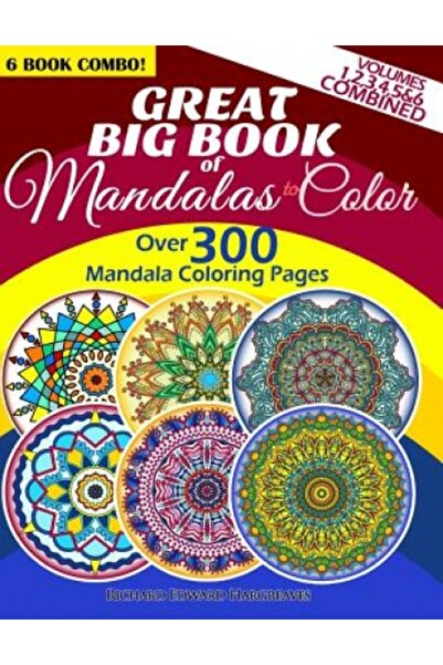 Powerkids Pr Great Big Book of Mandalas to Color - Over 300 Mandala Coloring ...