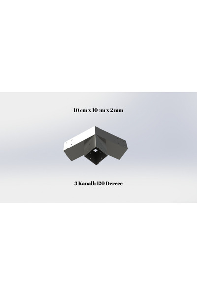 Orb Enerji Çardak Birleştirme Aparatı 3 Kanallı 120 Derece 10x10 cm Ebatların...