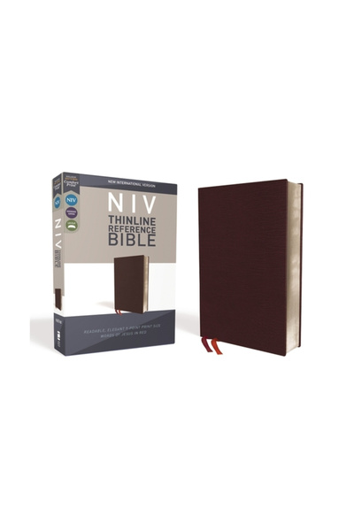 Zondervan Pub House NIV, Thinline Reference Bible, Bonded Leather, Burgundy, ...