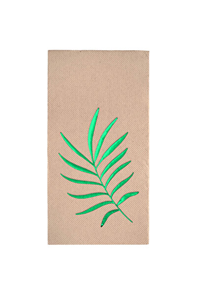 Story مناديل ورقية ملونة من ورق الكرافت مقاس 40 × 40 سم، مزينة بنمط أشجار الص...