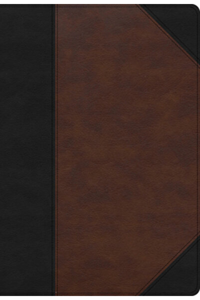 Holman Bibles KJV Super Giant Print Reference Bible, Black/Brown Leathertouch...