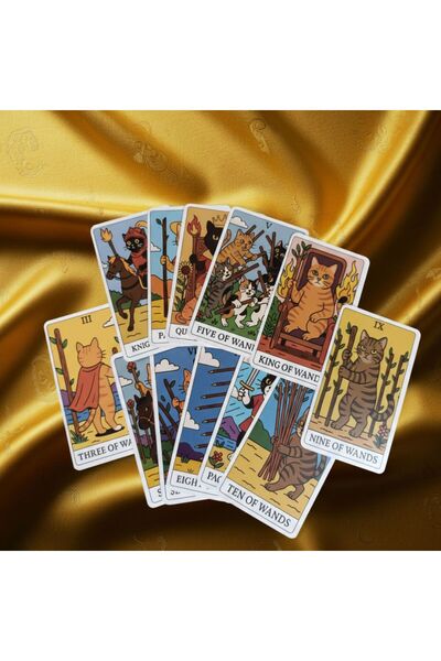 TOYZ PLAY Cat Tarot 78 Kart Klasik Tarot Destesi