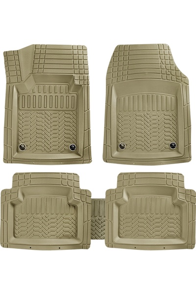 PROMATS Nissan Micra 2016 Model ve Sonrası Uyumlu Oto Paspas 4D Maximum Bej