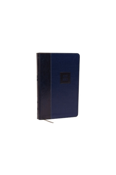 Nelsonword Pub Group NKJV, Deluxe Gift Bible, Imitation Leather, Blue, Red Le...