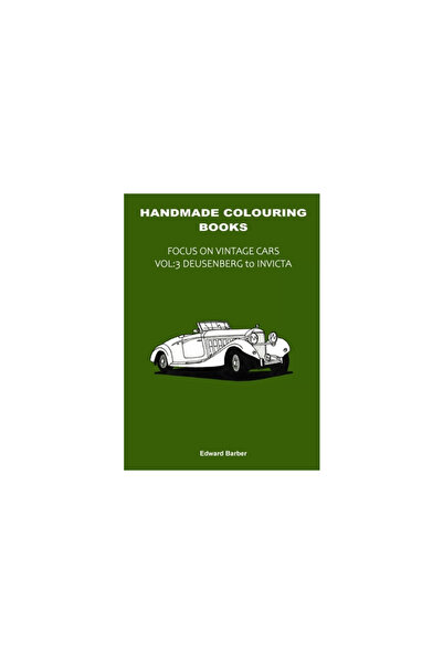 Lulu Pr Handmade Colouring Books - Focus on Vintage Cars Vol: 3 - Deusenberg ...