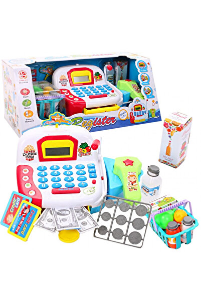 MalPlay Casa de marcat cu butoane sonore, Scanner, Sertar automat cu cheie, c...