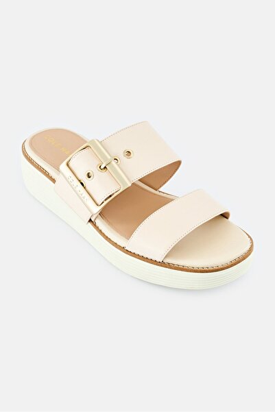 Cole Haan صندل نسائي واسع من OG Platform بإبزيم قابل للتعديل، عاجي