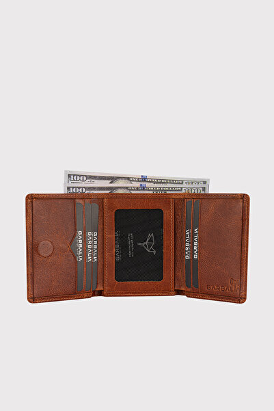 Garbalia Західний шкіряний гаманець Crazy Taba з магнітною застібкою