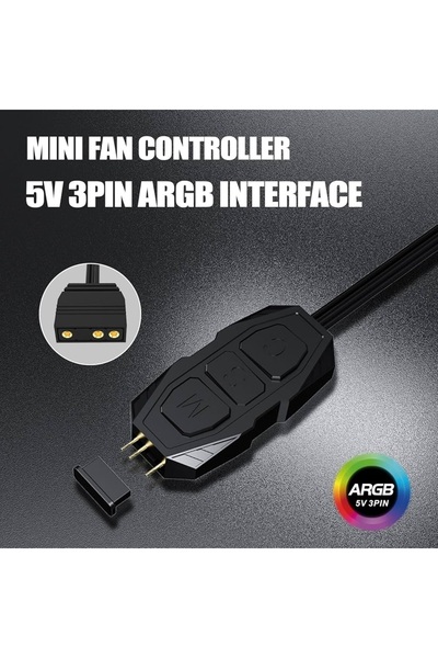 arestech Argb Kontrolcü Controller Denetleyici 5v 3pin Sata Güç Beslemeli 1 Port