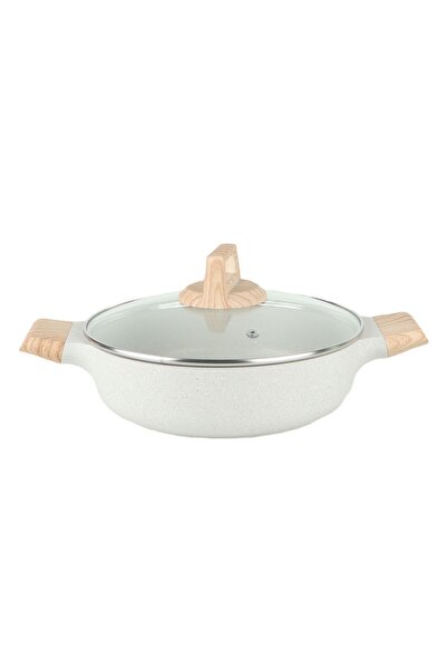 ELEGANT HOME 24cm granite flat pot and frying pan for maqluba