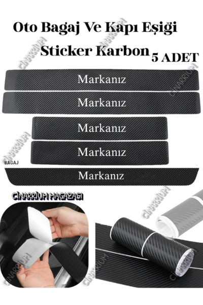 Genel Markalar Toyota Chr Yerli Üretim uyumlu Aksesuar Oto Bagaj Ve Kapı Eşiğ...