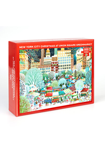 Union Square & Co New York City Christmas at Union Square Greenmarket Jigsaw Puzzle