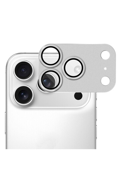 corcishop iPhone 17 Pro Max Compatible Camera Protector Lens Metal Tempered G...