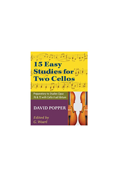 Allegro Ed Popper, David - 15 Easy Studies for Two Cellos - Preparatory to Studies Opus 76 and 73 (Carter Enyea