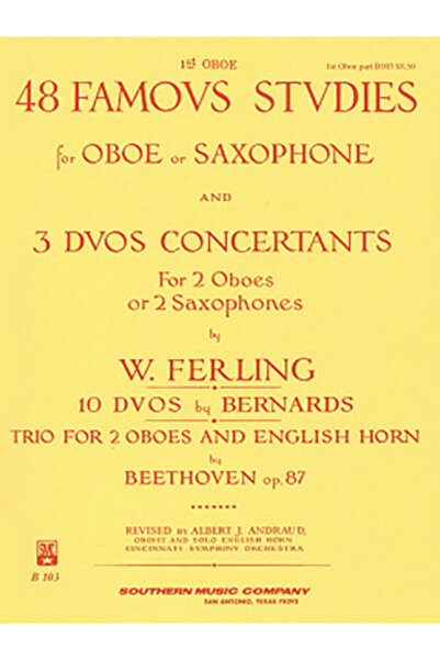 Signet 48 Famous Studies, (1st and 3rd Part): Oboe