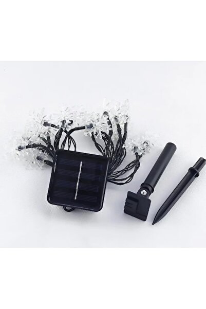 OEM Instalație solară de Crăciun cu 50 de LED-uri în formă de fulg de zăpadă,...