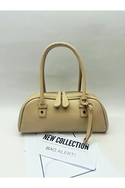 SHIKIRTI حقيبة يد وكتف نسائية من نوع باجيت مع إغلاق بسحاب مزدوج