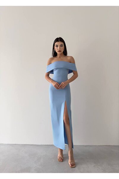 EtikaOnline Madonna Yaka Uzun Elbise
